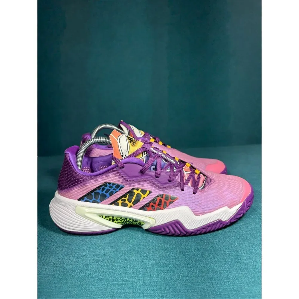 Adidas Barricade Tennis Shoes Purple Pink GZ0692 Women’s Size 8 EU 40